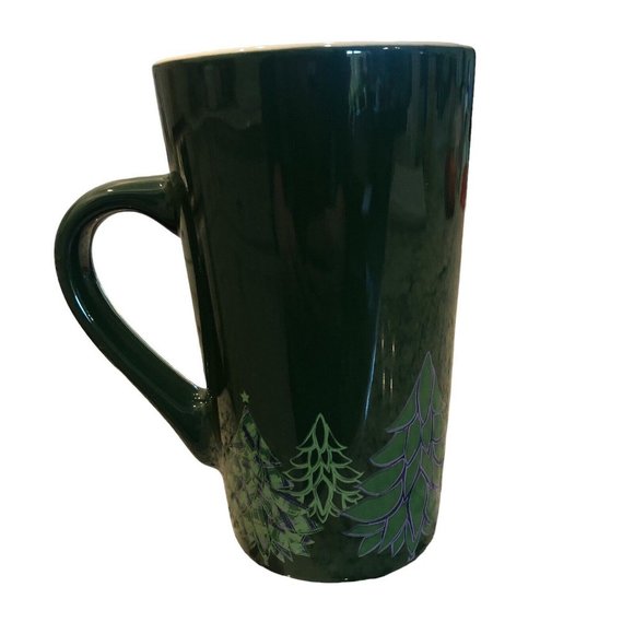 Starbucks 2020 Holiday Christmas Trees Green 16 oz. Ceramic Mug - Picture 3 of 5